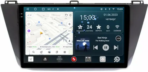 Магнитола для Volkswagen Tiguan 2017+ - RedPower 403 Android 10, Быстрая, QLED+2K, CarPlay, SIM-слот