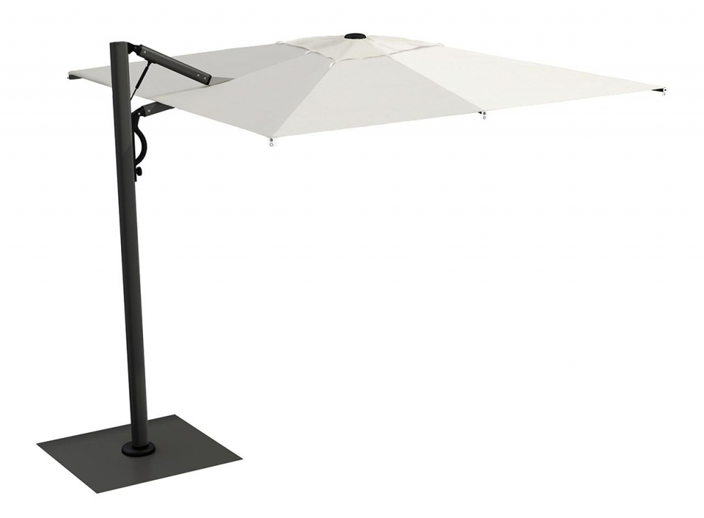 Зонт профессиональный 3х4 м Scolaro Astro Carbon, графит, слоновая кость