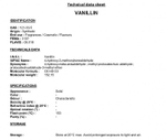 VANILLIN 10% / ВАНИЛИН CAS 121-33-5