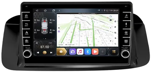 Магнитола для Honda Accord 2008-2012 - Kuberg SF-9228-3 (с усилителем, BSJ, рамка матовая, кнопки и крутилки), Android 12, Быстрая, CarPlay, 4G SIM-слот