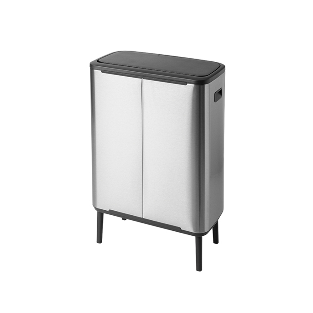 Мусорный бак Bo Touch Bin HI 60л Brabantia Стальной матовый Fingerprint Proof