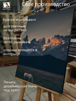 Картина Пыль из под капыт интерьерная 50x70см 1шт.