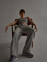Wide Sweatpants LOGO Melange