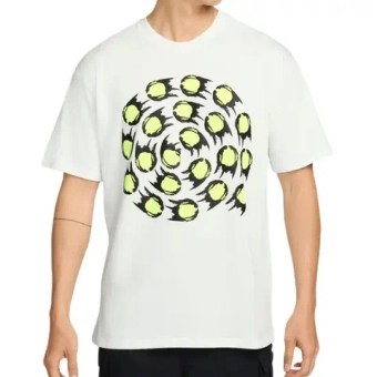 Мужская теннисная футболка Nike Club Rules Logo2 - summit white