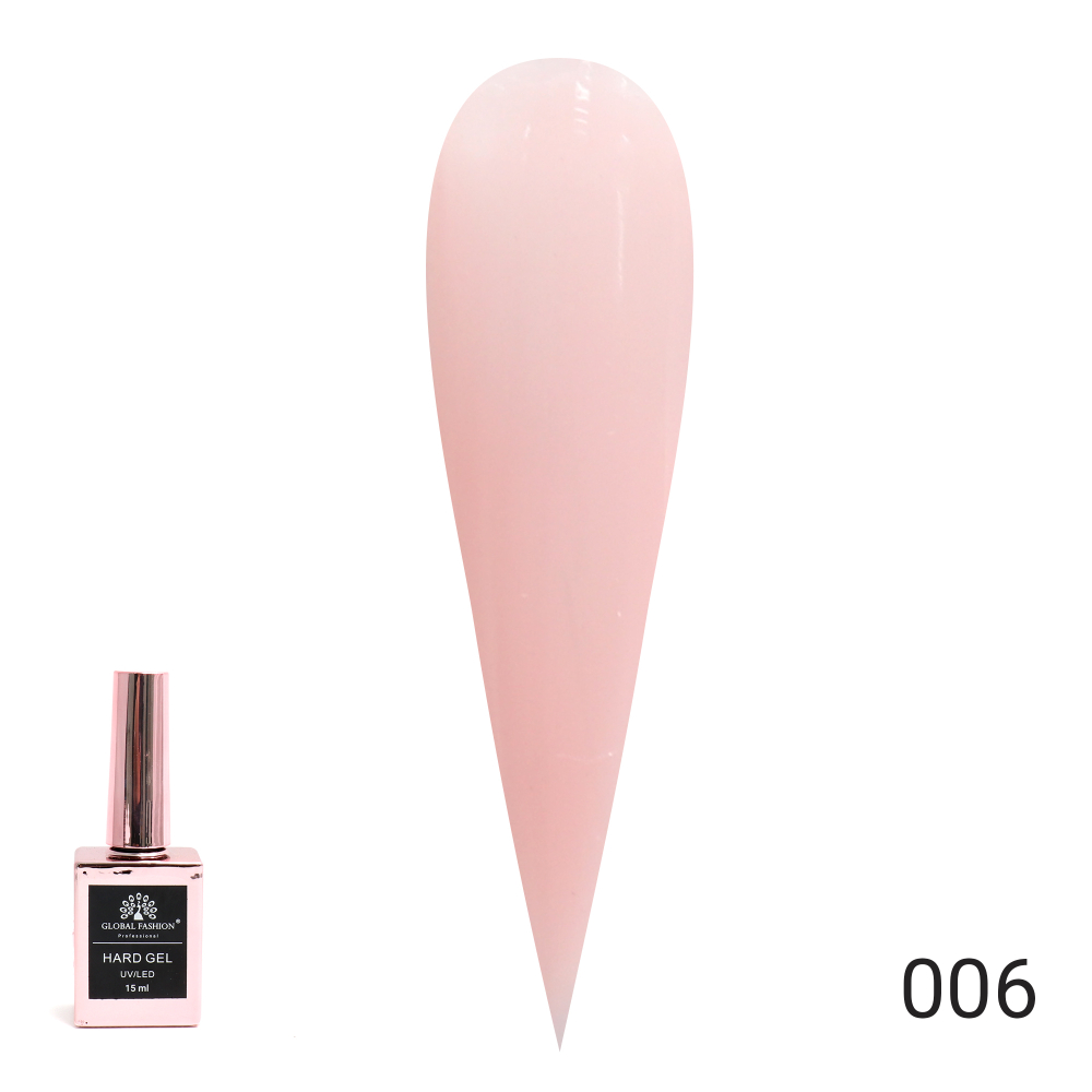 Твёрдый гель (Hard Gel) 15 мл Global Fashion, 06