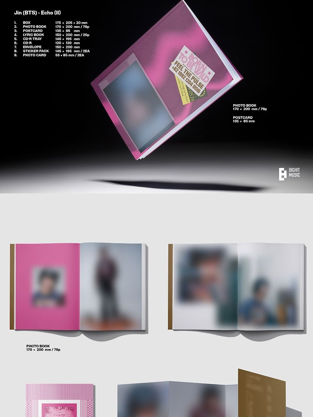 Альбом JIN - ECHO 2nd Mini Album RANDOM Version