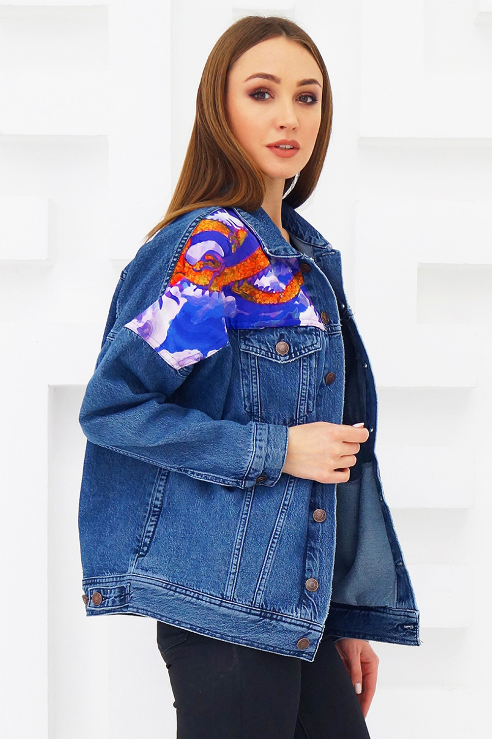 LIGVIANNI Джинсовая куртка Denim Jacket Dragon