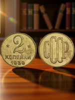 2 копейки 1939 года Проба СССР Копия пробной советской монеты бронза
