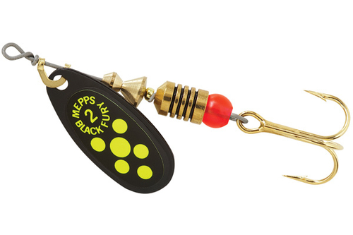 Блесна вращ. Mepps BLACK FURY 2, Black/Chartreuse