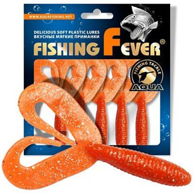 Мягкая приманка твистер FishingFever 8,5cm,4,8g,2 уп по 5 шт