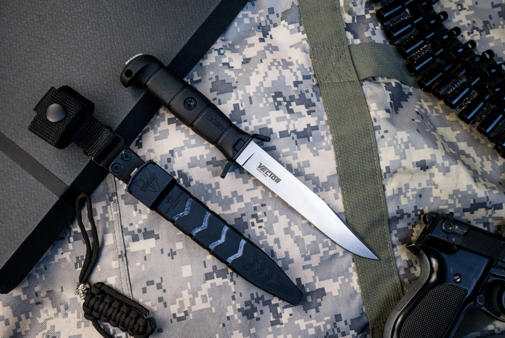 Тактический нож Vector Elmax (Cryo) StoneWash Black