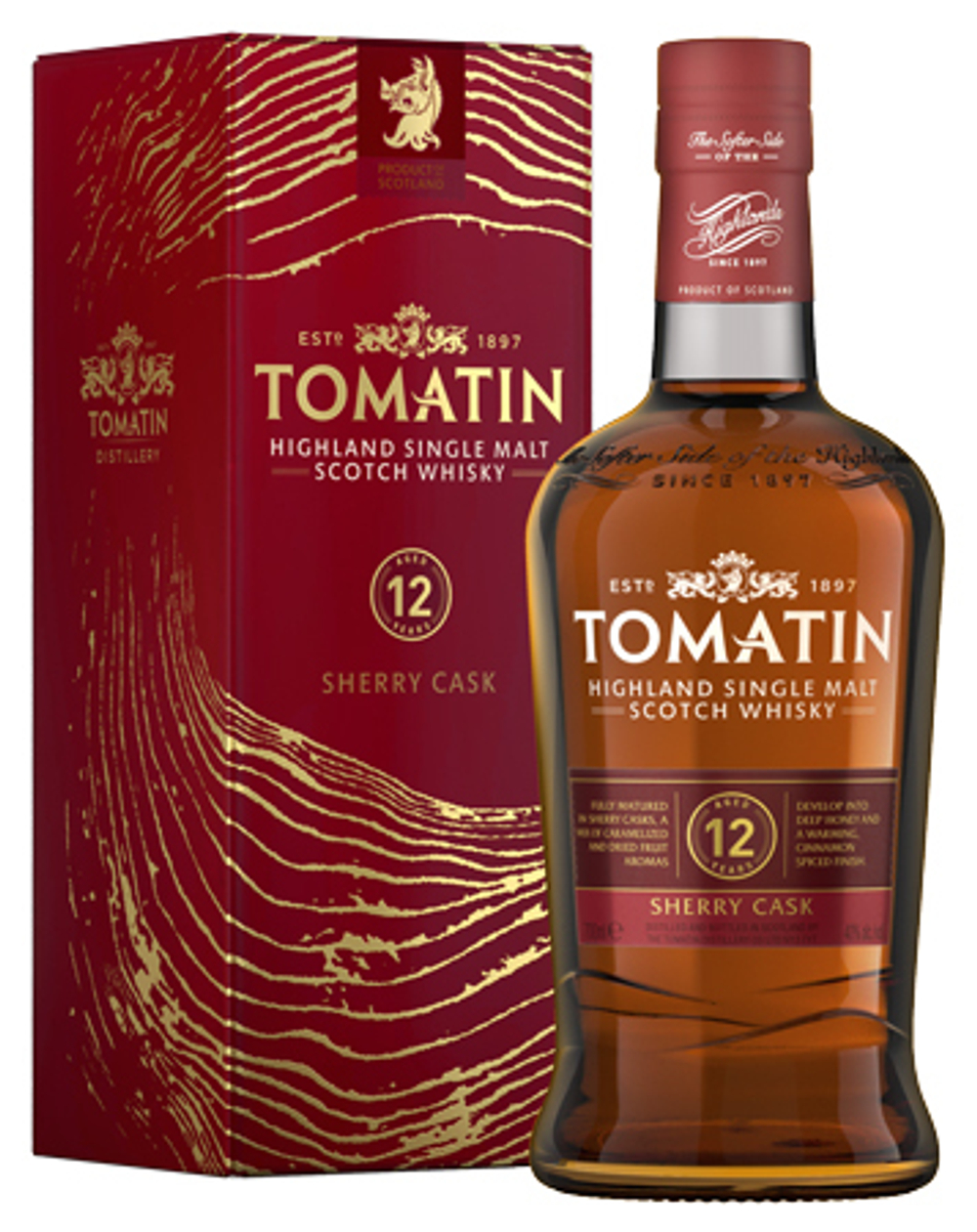 Виски Tomatin 12 years Sherry Cask 40% 0,7 л п/уп