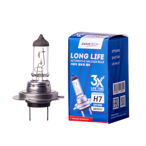 Лампа головного света Avantech H7 12V 55W Long Life AB0041