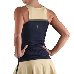 Женская теннисная майка Endless Lux Ribbon Tank Top Women - Black, Gold