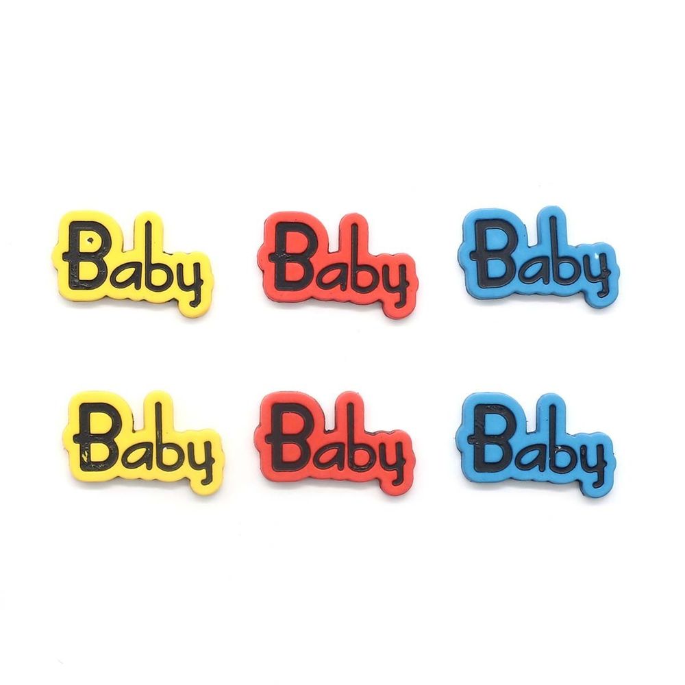 Украшения декоративные: пуговицы Baby, 6 шт, Magic Buttons I1583-DW2