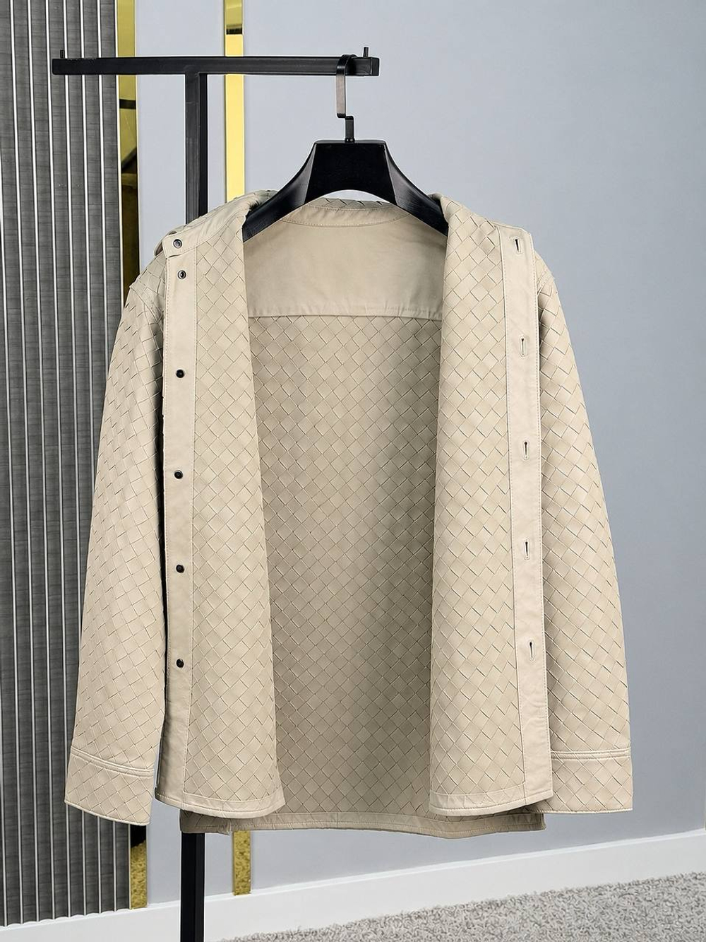 Кожаная рубашка Ermenegildo Zegna