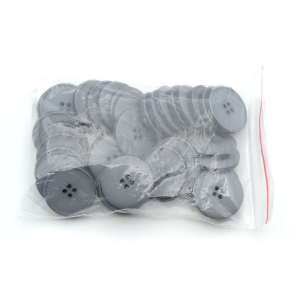 Пуговицы 4 прокола 40L=25 мм, (Gray1 (серый1)), 36 шт