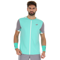 Мужское теннисное поло Lotto Top IV T-Shirt Men - Green, Silver