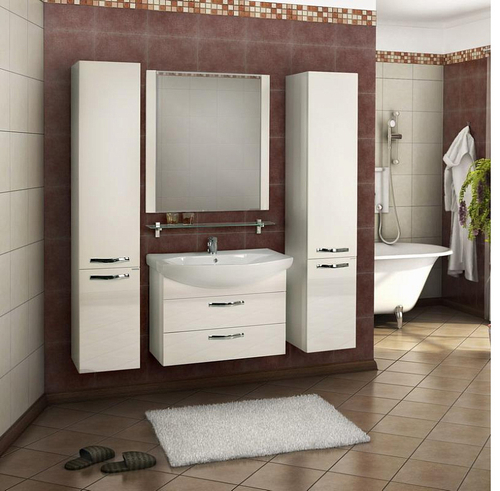 Зеркало AQUATON Ария 80 белое (1A141902AA010)