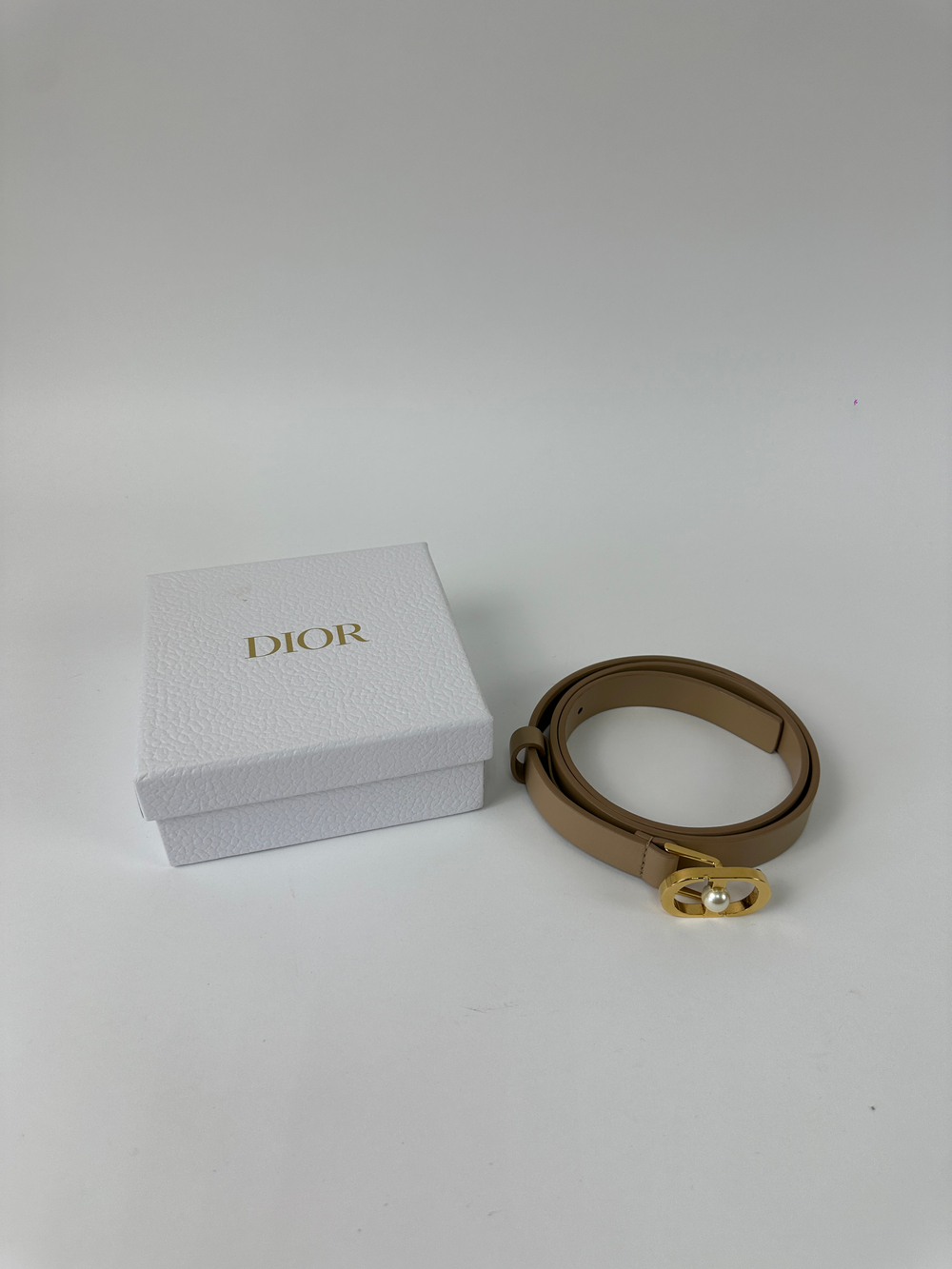 Ремень Christian Dior 30 Montaigne Jolie Pearl