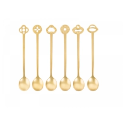 Sambonet Набор из 6 ложек Oriental Party Gold. 52649G02