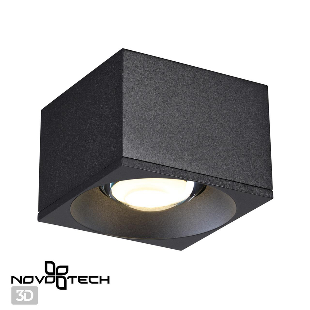 358654 OVER NT21 146 черный Накладной светодиодный светильник IP20 LED 4000К 12W 220V PATERA