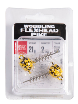 Груз-головки спираль LJ 3D BBS Series Wobbling Flexhead Pike 21г, цвет 002, 2шт.