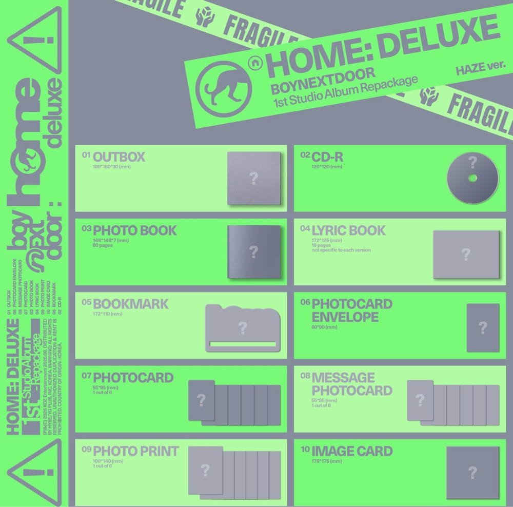 Альбом Альбом BOYNEXTDOOR - 1st Studio Album Repackage [HOME: DELUXE]  (Предзаказ MAKESTAR)