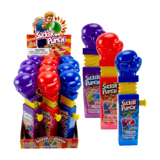 Kidsmania Леденец Sucker Punch, Боксерские перчатки, 17г (США)
