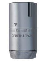 Термоголовка жидкостная Royal THERMO Design М30х1,5 серебро (RATHDN13015SS)