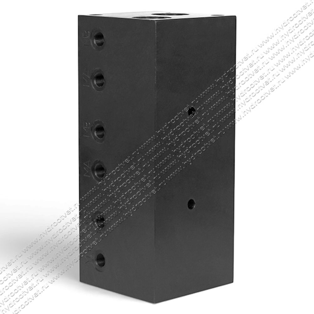 PD10-10A3-ST - Трехместная стальная плита для гидравлических распределителей и клапанов NG10