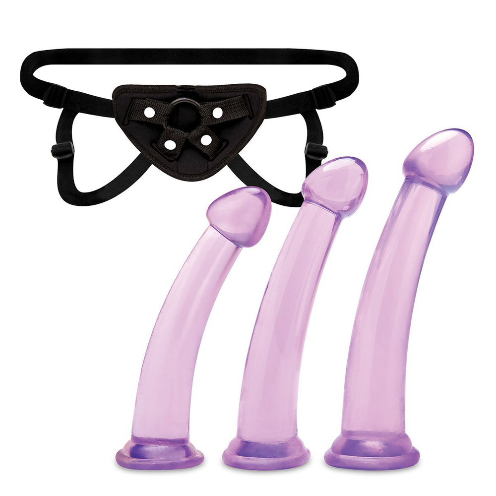Тренировочный набор с тремя насадками Pegging Training Set (Цвет: фиолетовый)