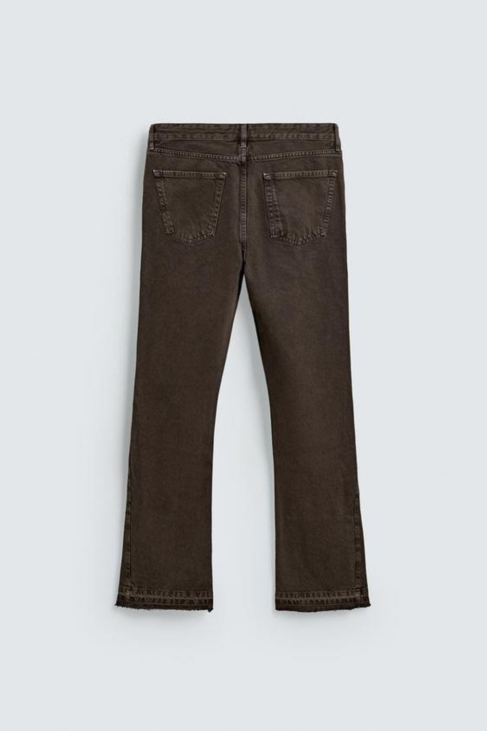 ZARA ДЖИНСЫ FLARE FIT, КОРИЧНЕВЫЙ