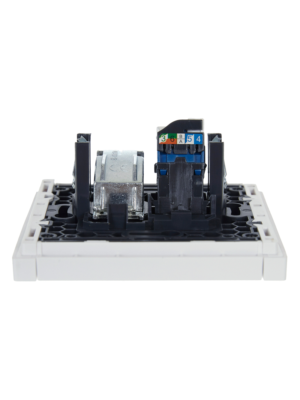 FORTE&PIANO Розетка двойная TV+RJ45 кат.6 FP237 белый IEK