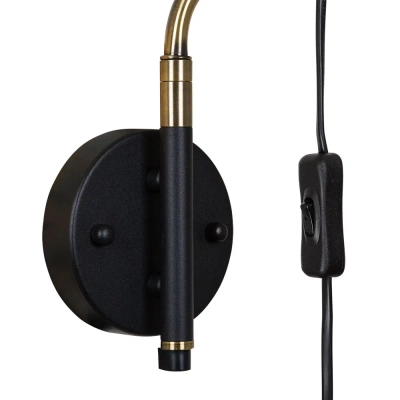 Бра Arte Lamp ZETTA A7055AP-1BK, 1хE27