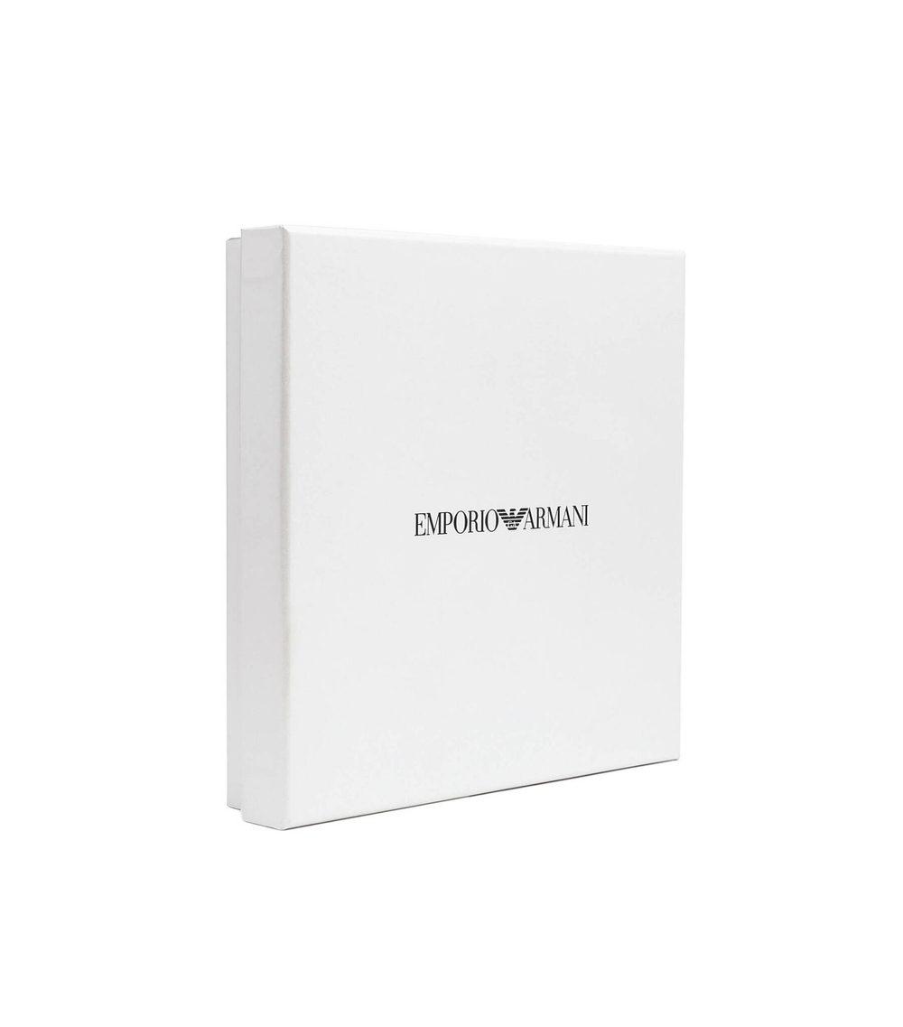 кожаный кошелек + брелок Emporio Armani - черный(Y4R222 Y068E)