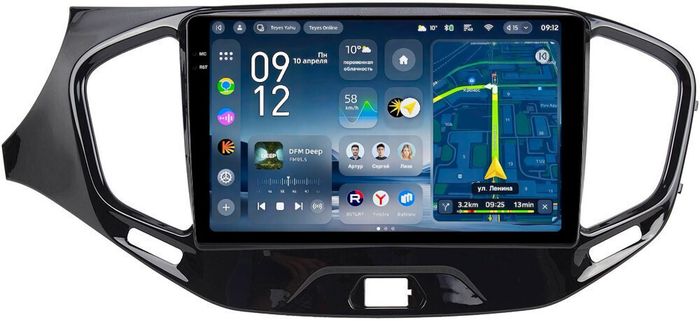 Магнитола для Lada Vesta 2015-2022, Vesta Cross (без штатной КЗВ) - Teyes CC4-PRO монитор 9.5" 2K QLED на Android 13, Быстрейшая, Snapdragon 778G, ИИ, CarPlay, DSP, 4G SIM-слот