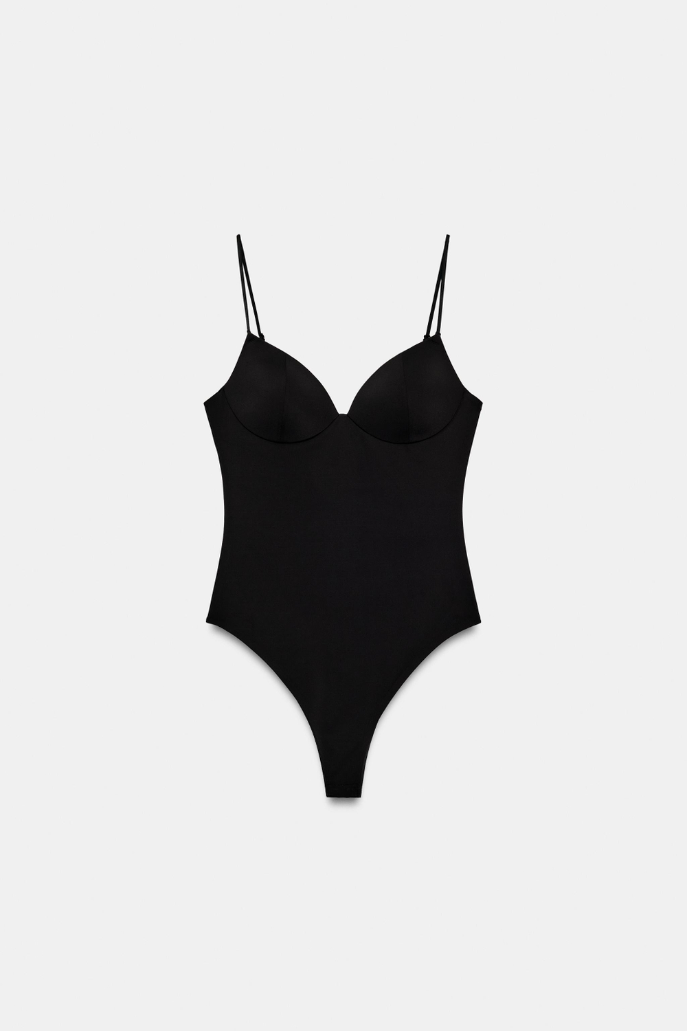 ZARA БОДИ С ВЫРЕЗОМ СЕРДЕЧКОМ, ЧЕРНЫЙ