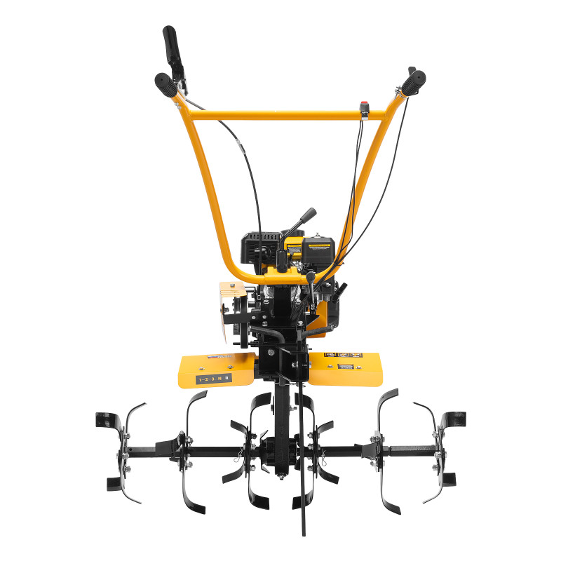 Мотоблок DPT-370S, 7 л.с., ремен.сцеп, фрез 3х4, ШОМ, передачи 3В/1Н Denzel