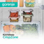 Отдельностоящий холодильник Gorenje NRK6202EBXL4
