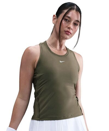 Женский топ теннисный Nike Dri-Fit Victory - medium olive/white