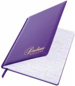Дневник 1-11 класс 48 л., обложка кожзам (твердая), фольга, BRAUBERG "SPARKLE", фиолетовый, 105461