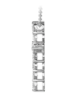 Колье-крест с бриллиантами массой 1.3ct