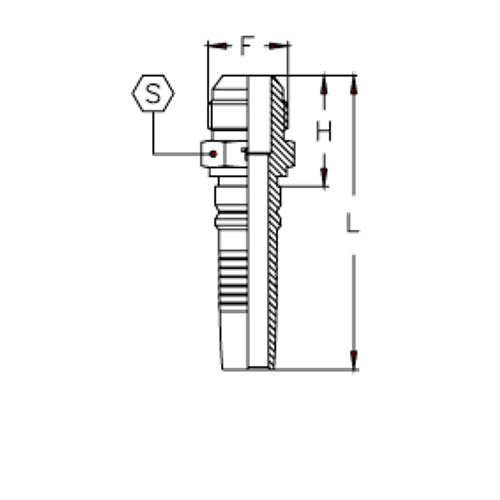 Фитинг DN 20 JIC (Ш) 1.1/16 Interlock
