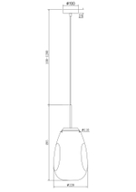 Подвесной светильник Maytoni Mabell P013PL-01G