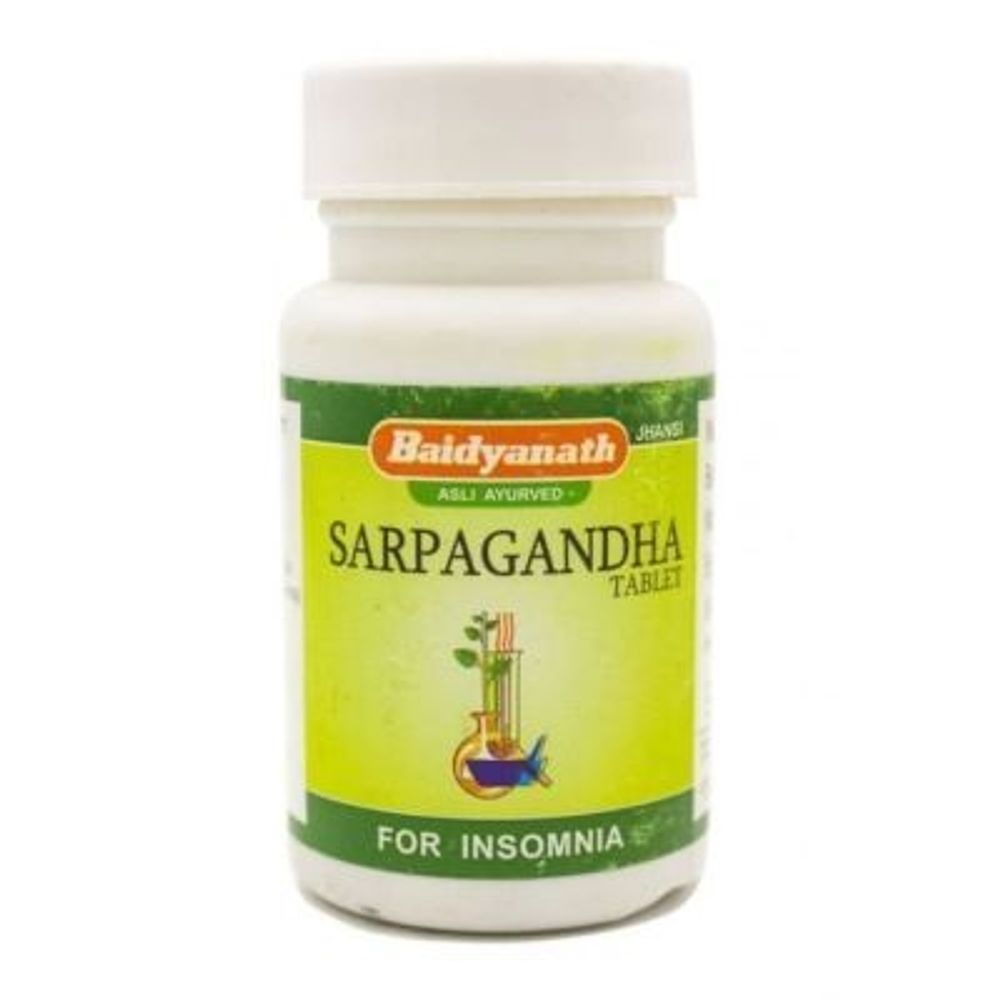 Таблетки Sarpagandha Baidyanath для снижения давления 50 таб.