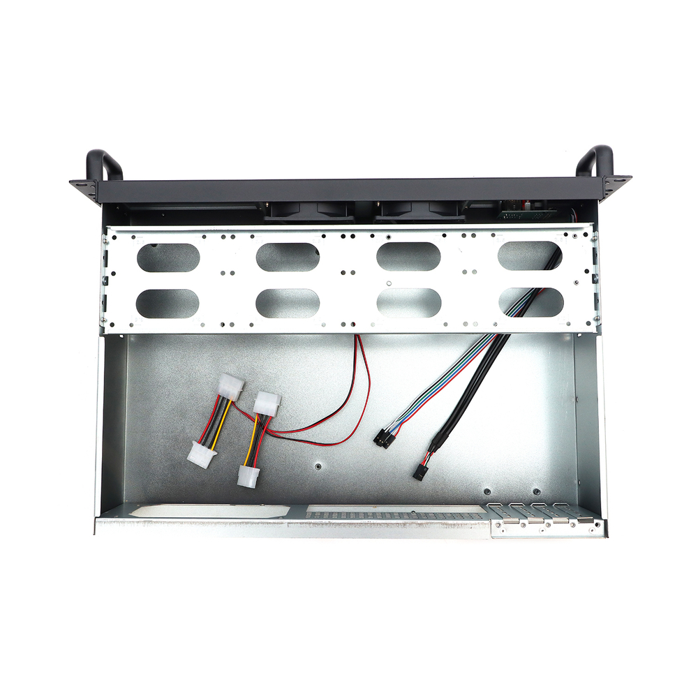 Серверный корпус Mastero 2U300, 2U, mATX, Без БП, чёрный (MST-2U-300)