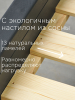 Кровать Мадейра 90х200, деревянная, из натурального дерева, массив сосны