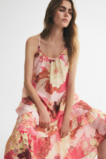 Платье-колокол со шнуровкой — длина макси - H&M