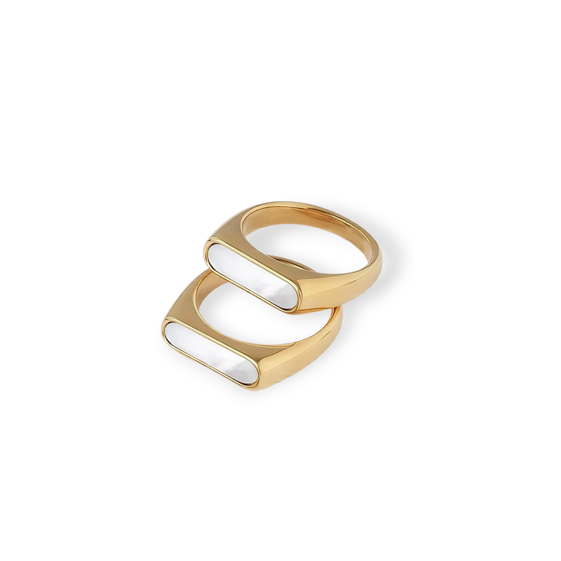 white rectangle ring